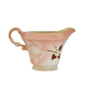 Syracuse China Creamer Pitcher Madame Butterfly Peach Shadow Rose